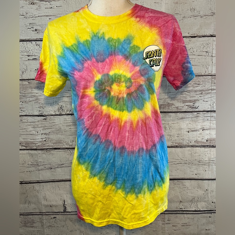 SANTA CRUZ T-Shirt 100% Cotton Tie Dye-Small